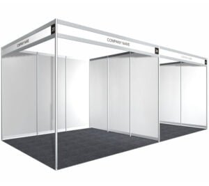 Octanorm Stall For College Events - Orange Stall Fabrication