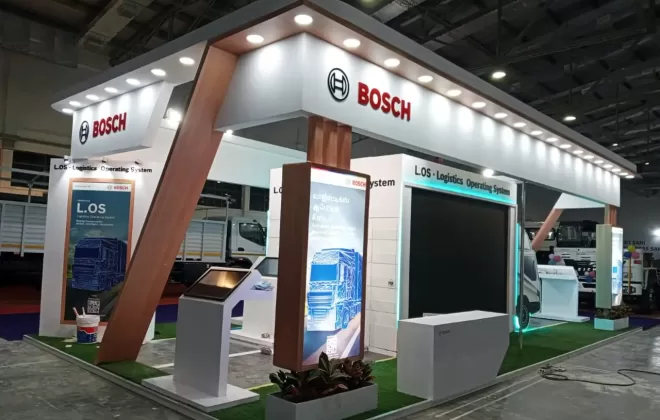 fabricated exhibition stall | Bosch stall fabricators