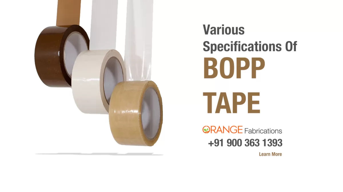 various specifications of bopp tape