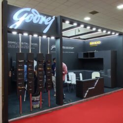 godrej-stall-codissia Exhibition stall fabricators in noida | exhibition stall design and fabrication | orange stall fabricators coimbatore india