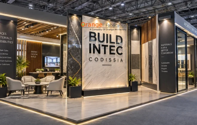 Turnkey stall fabrication for BUILD INTEC at CODISSIA Coimbatore with construction materials display