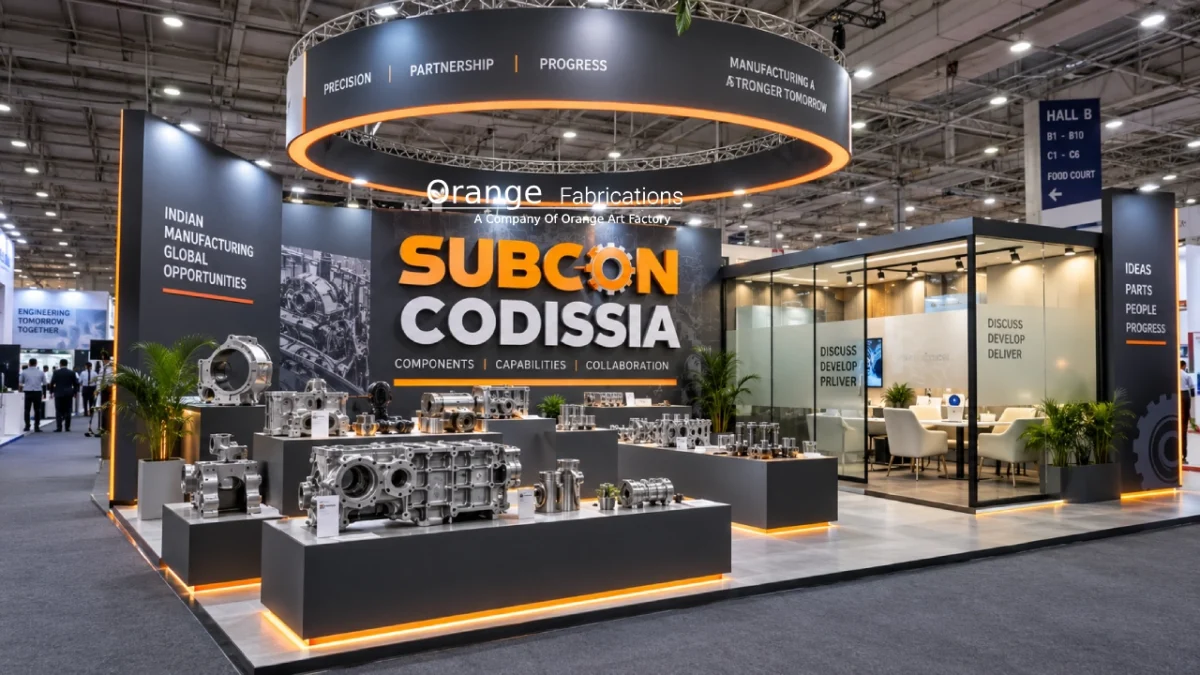 Turnkey stall fabrication for SUBCON CODISSIA Coimbatore by Orange Fabrications