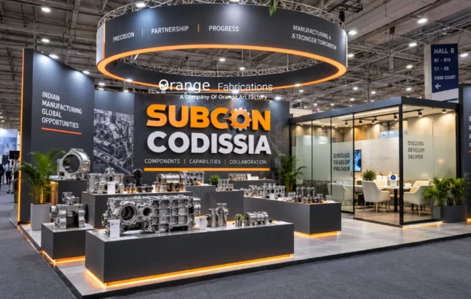 Turnkey stall fabrication for SUBCON CODISSIA Coimbatore by Orange Fabrications