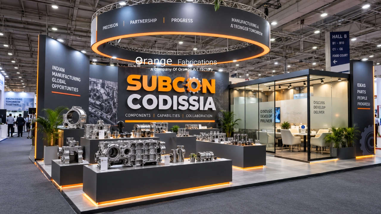 Turnkey stall fabrication for SUBCON CODISSIA Coimbatore by Orange Fabrications