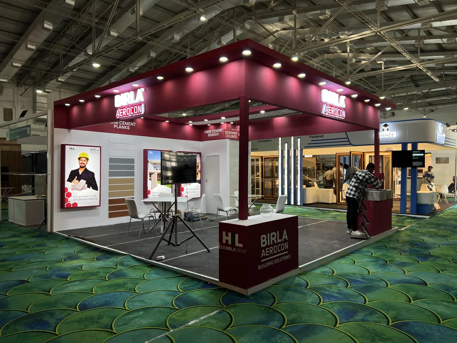 Premium bespoke exhibition stall fabricated at Chennai Trade Centre (CTC) by Orange Stall Fabrication