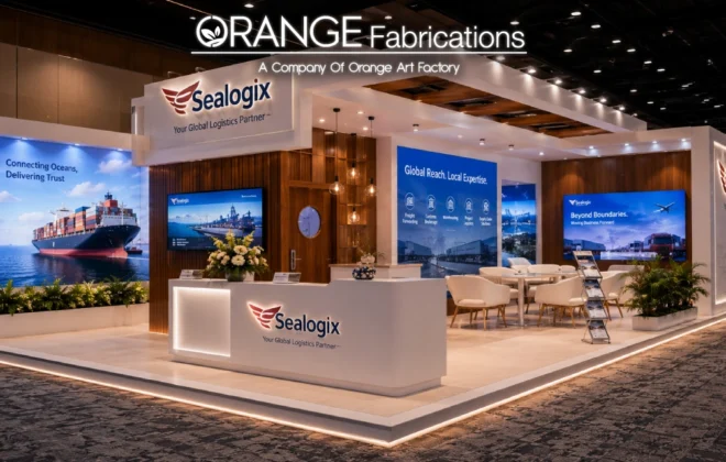 Custom exhibition stall setup at Panjim Convention Centre built by booth builders in Panaji Goa