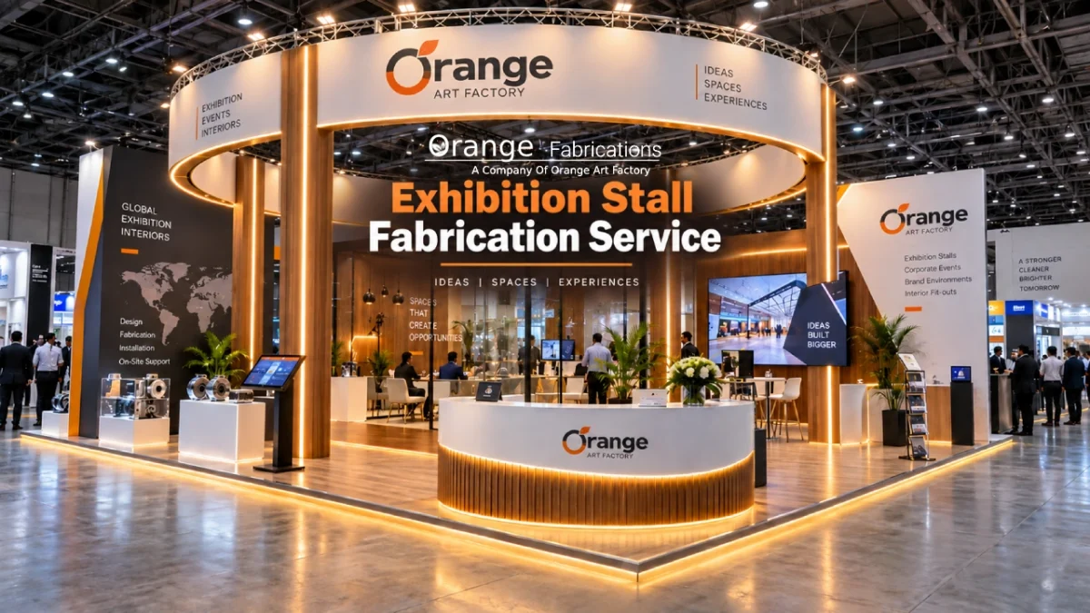 Turnkey exhibition stall fabrication services and custom booth design across India
