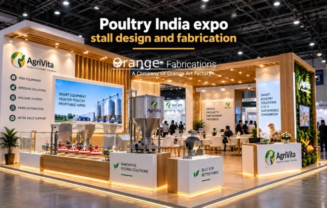Poultry India expo stall design and fabrication at HITEX Hyderabad