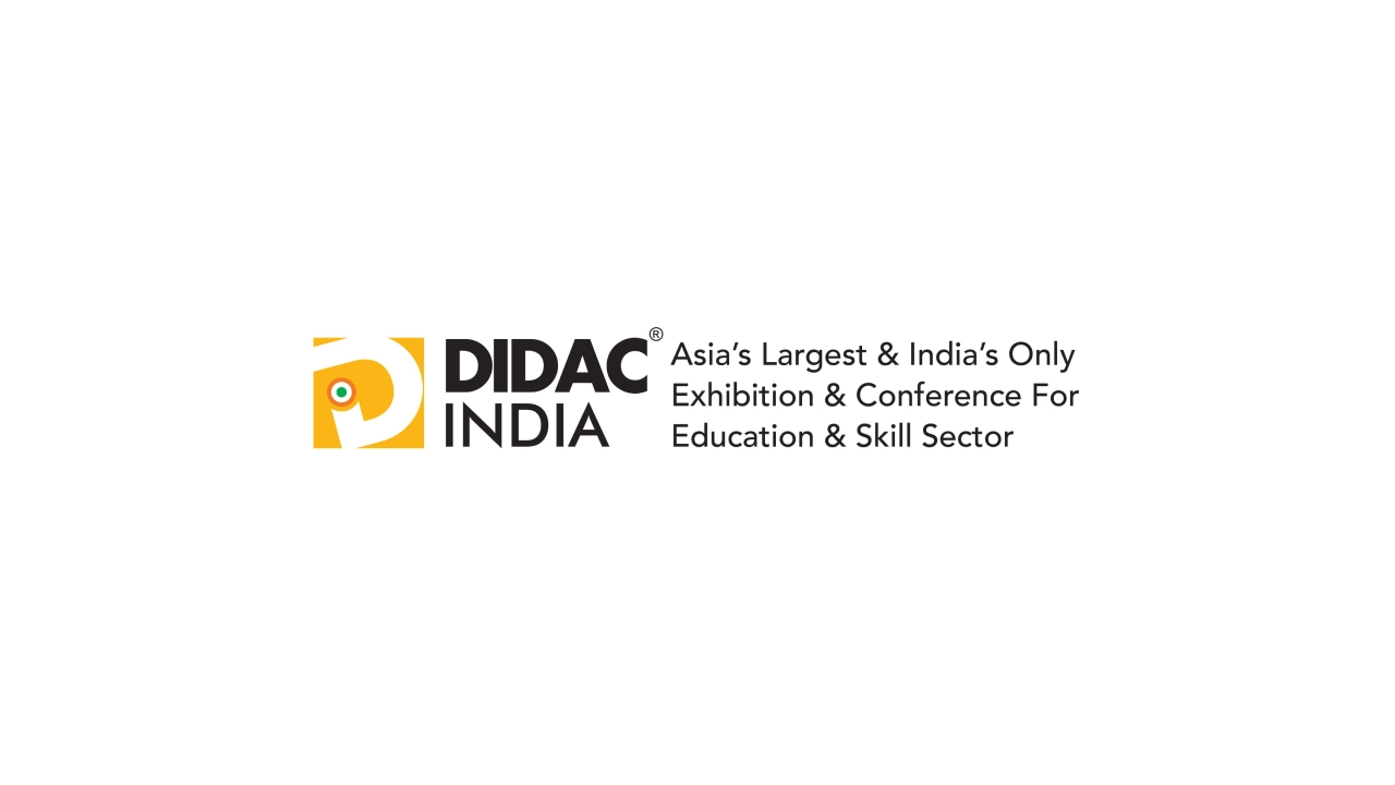 DIDAC India stall design and fabrication with interactive smart classroom mockup and VIP conference lounge at BIEC Bengaluru